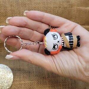 RYAN'S WORLD PANDA KEYCHAIN